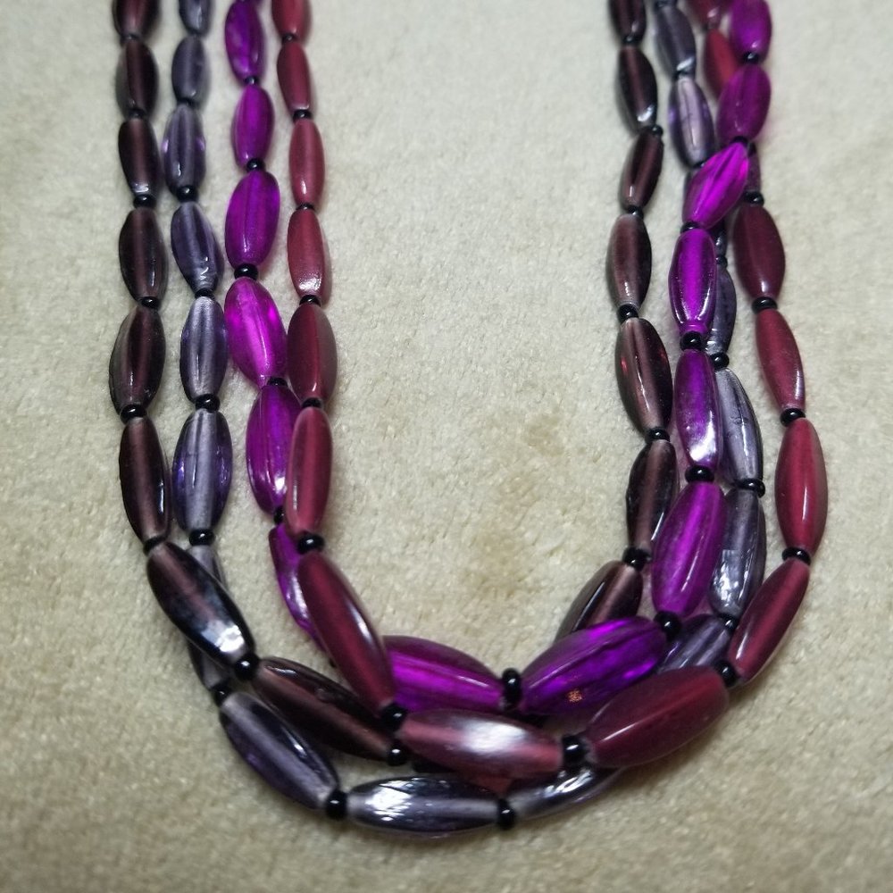 NEW Premier Designs Multi Strand Necklace Purple